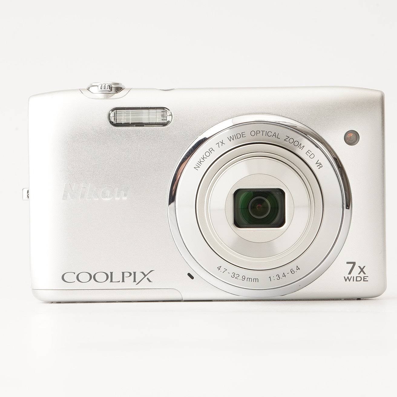 4308 Nikon COOLPIX S3500 シルバー デジカメ Nikon COOLPIX S3500 Silver Compact Digital Camera | eBay