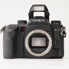 画像をギャラリービューアに読み込む, ミノルタ Minolta α-7 alpha-7 ボディ 35mm 一眼レフフィルムカメラ ブラック
