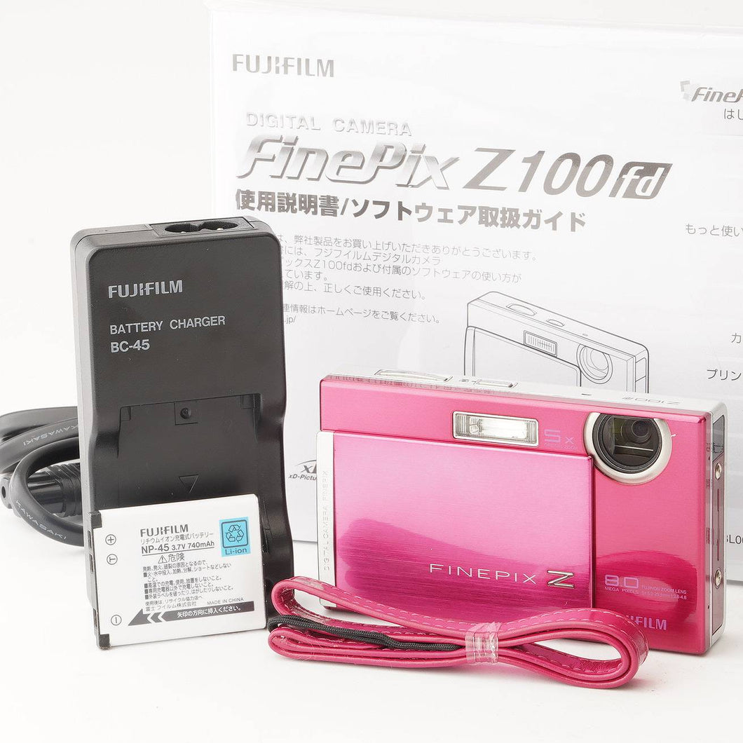 フジ Fujifilm FinePix Z100 fd ピンク 5x 光学ズーム