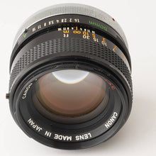 画像をギャラリービューアに読み込む, キヤノン Canon FD 50mm F1.4 S.S.C FDマウント
