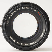 画像をギャラリービューアに読み込む, キヤノン Canon FD 50mm F1.4 S.S.C FDマウント
