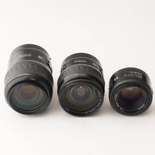 Load image into Gallery viewer, Minolta AF 50mm f/1.7 / AF ZOOM Xi 28-105mm f/3.5-4.5 / AF ZOOM Xi 100-300mm f/4.5-5.6
