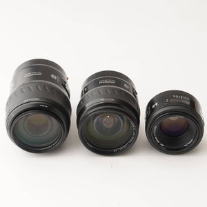 Minolta AF 50mm f/1.7 / AF ZOOM Xi 28-105mm f/3.5-4.5 / AF ZOOM Xi 100-300mm f/4.5-5.6