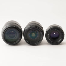Load image into Gallery viewer, Minolta AF 50mm f/1.7 / AF ZOOM Xi 28-105mm f/3.5-4.5 / AF ZOOM Xi 100-300mm f/4.5-5.6
