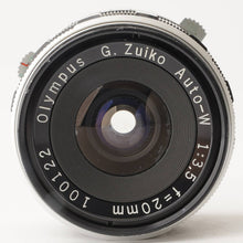 Load image into Gallery viewer, Olympus G.Zuiko Auto-W 20mm f/3.5 For PEN F FT
