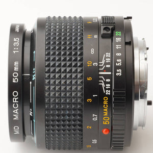 ミノルタ Minolta MD MACRO ROKKOR 50mm F3.5 / エクステンションリング付
