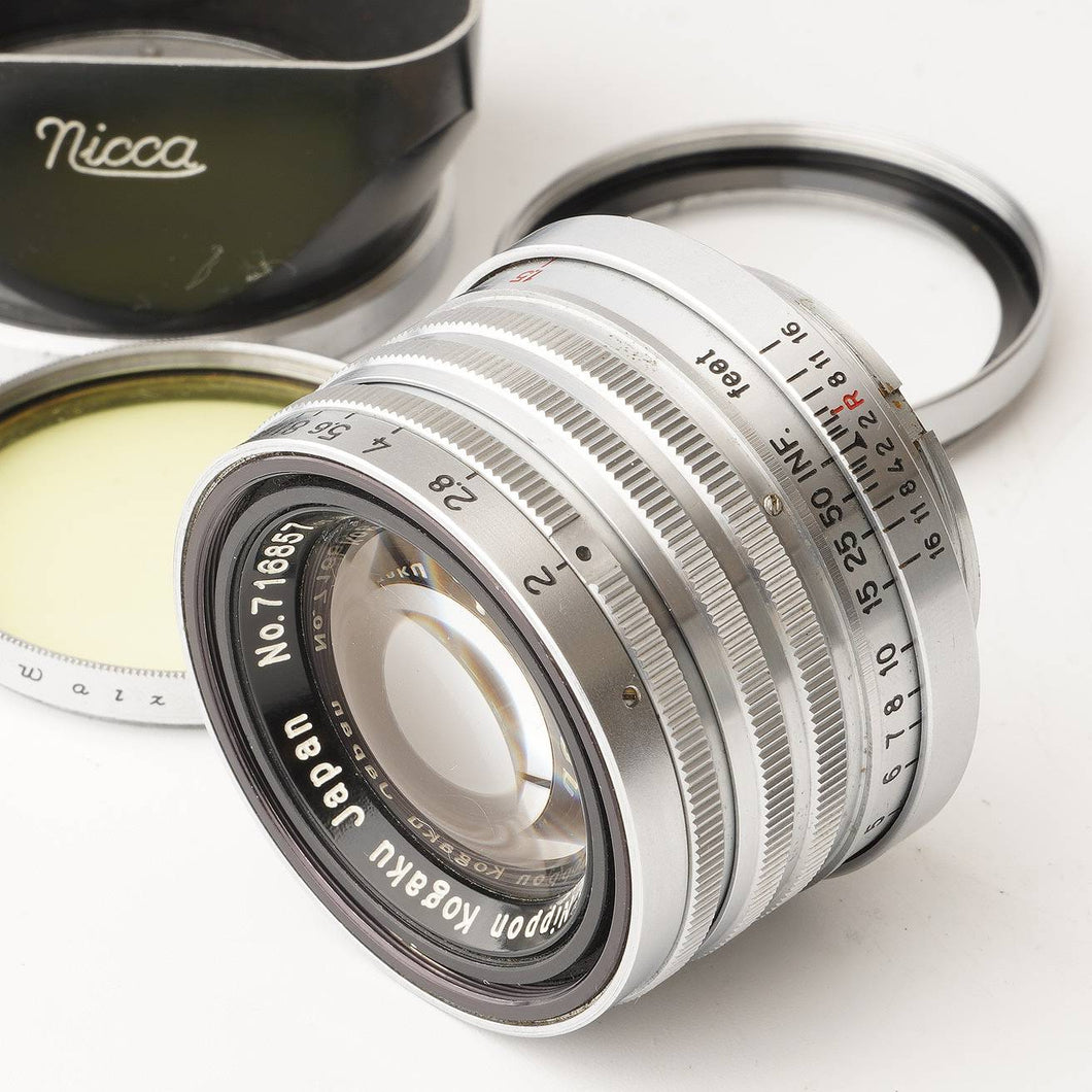 ニコン Nikon Nippon Kogaku NIKKOR H C 5cm 50mm F2 ライカ L39マウント