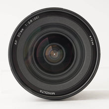 画像をギャラリービューアに読み込む, ミノルタ Minolta AF 20mm F2.8 ソニー Aマウント
