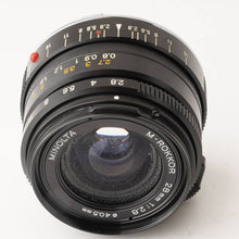 画像をギャラリービューアに読み込む, ミノルタ Minolta M-Rokkor 28mm F2.8 Mマウント
