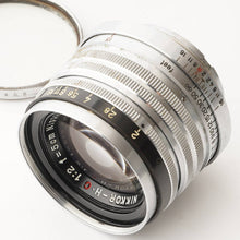 画像をギャラリービューアに読み込む, ニコン Nikon Nippon Kogaku NIKKOR H C 5cm 50mm F2 黒帯 ライカ L39 マウント
