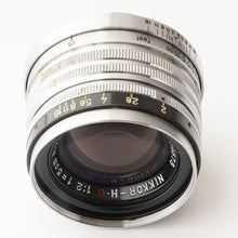 画像をギャラリービューアに読み込む, ニコン Nikon Nippon Kogaku NIKKOR H C 5cm 50mm F2 黒帯 ライカ L39 マウント
