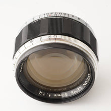 画像をギャラリービューアに読み込む, キヤノン Canon 50mm F1.2 ライカ L39 マウント
