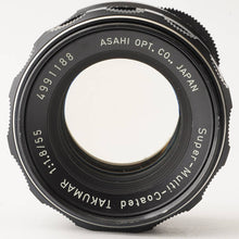 画像をギャラリービューアに読み込む, ペンタックス Pentax Asahi Super Multi Coated タクマー Takumar 55mm F1.8 M42 マウント
