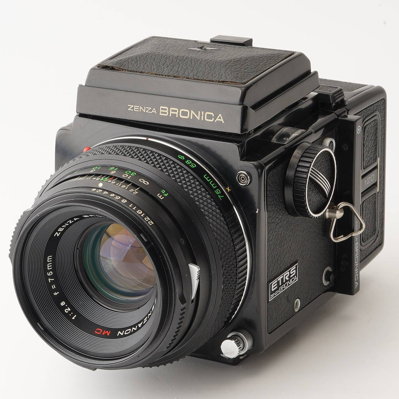 フィルムカメラ ZENZA BRONICA ETR S ZENZANON 75mm F2.8 ゼンザブロニカ Zenza Bronica ETR-S /Zenzanon MC 75mm F2.8