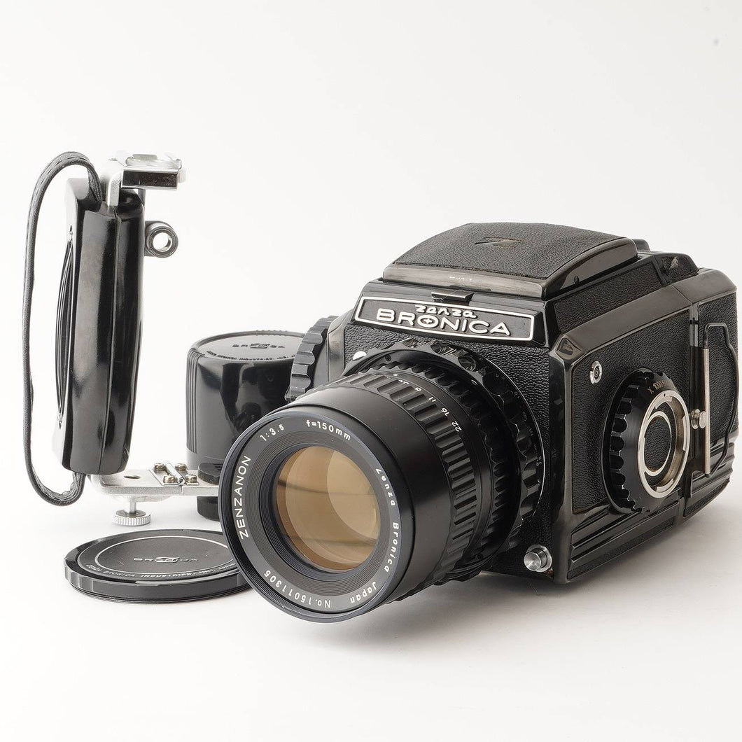 ゼンザブロニカ Zenza Bronica S2 後期 ブラック/ Zenzanon 150mm F3.5 / ハンドグリップ