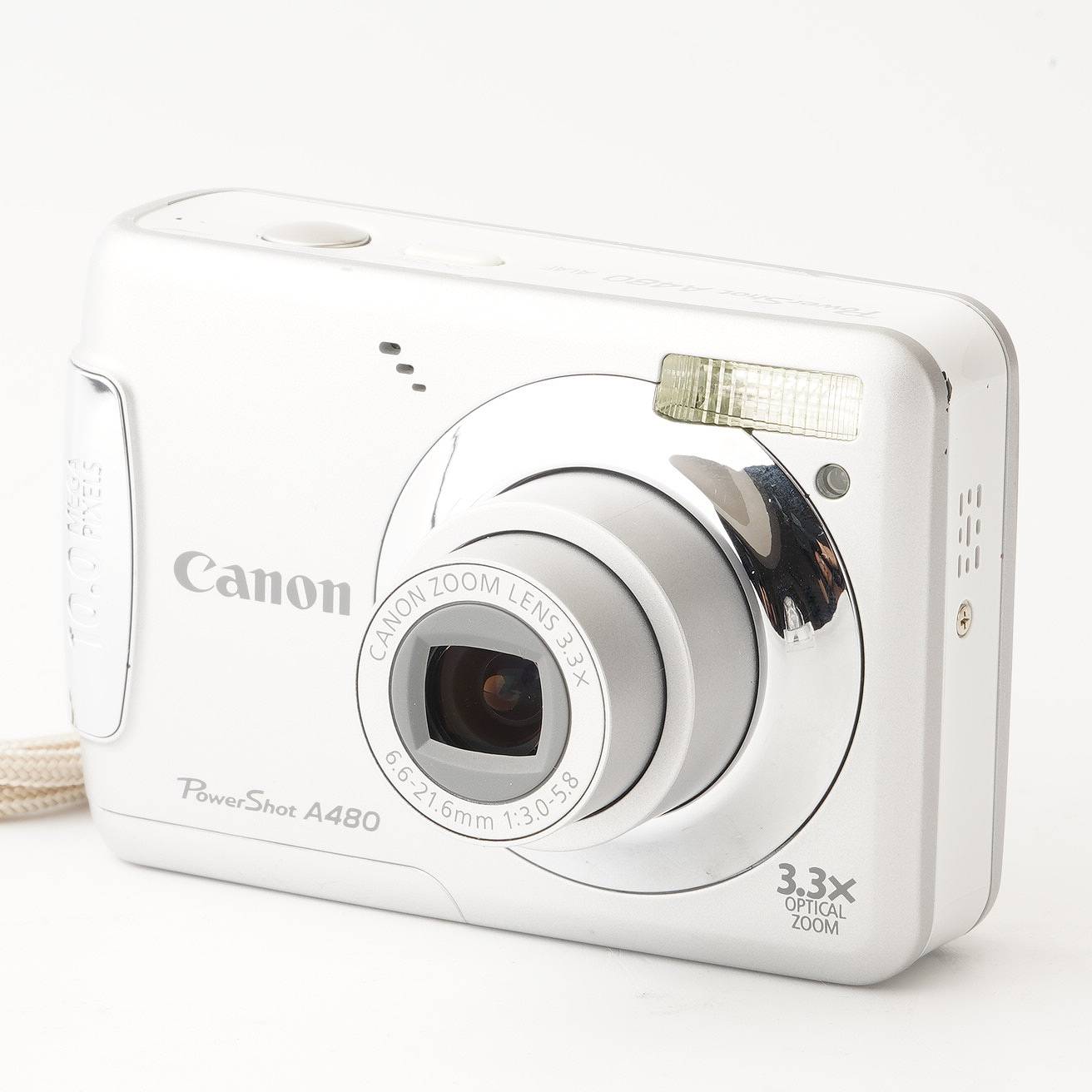 【美品】デジカメ Canon PowerShot A480 シルバー Canon PowerShot A480 Digital Compact – Retro Camera Shop