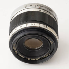 画像をギャラリービューアに読み込む, キヤノン Canon 50mm F2.8 ライカ L39 マウント
