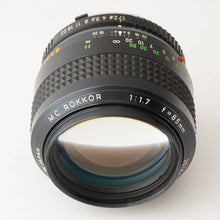 画像をギャラリービューアに読み込む, ミノルタ Minolta MC Rokkor 85mm F1.7
