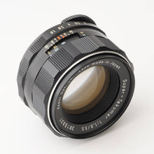 画像をギャラリービューアに読み込む, ペンタックス Pentax スーパータクマー Super Takumar 55mm f/1.8 M42マウント
