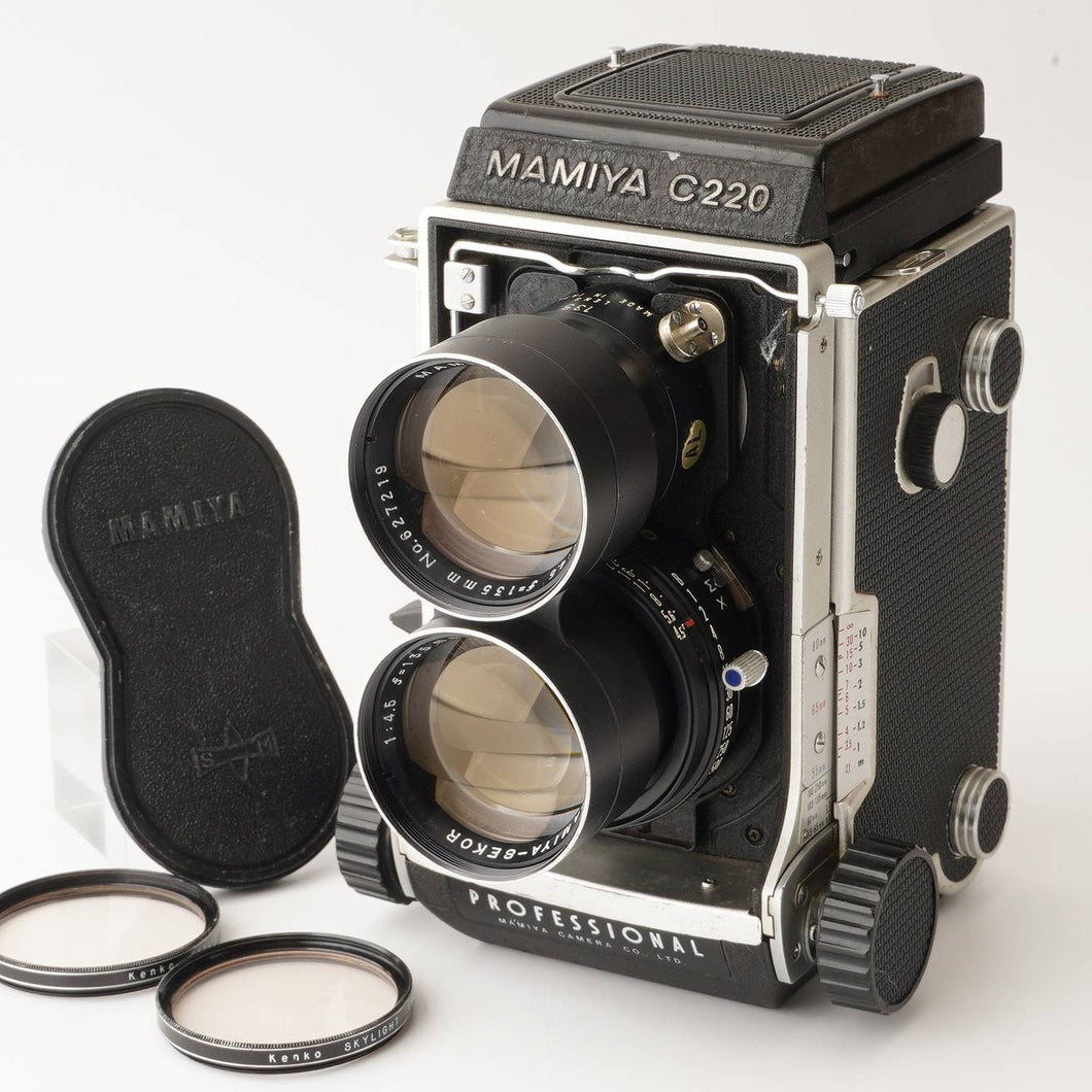 マミヤ Mamiya C220 Professional / Mamiya-Sekor 135mm F4.5 ブルードット