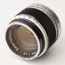 画像をギャラリービューアに読み込む, キヤノン Canon 50mm F1.8 ライカ L39 マウント
