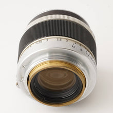 画像をギャラリービューアに読み込む, キヤノン Canon 50mm F1.8 ライカ L39 マウント
