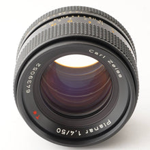 画像をギャラリービューアに読み込む, コンタックス Contax カールツァイス Carl Zeiss Planar 50mm F1.4 T* AEJ C/Y マウント
