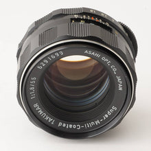 画像をギャラリービューアに読み込む, ペンタックス Pentax  Super Multi Coated タクマー Takumar 55mm f/1.8 M42マウント

