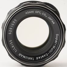 画像をギャラリービューアに読み込む, ペンタックス Pentax  Super Multi Coated タクマー Takumar 55mm f/1.8 M42マウント
