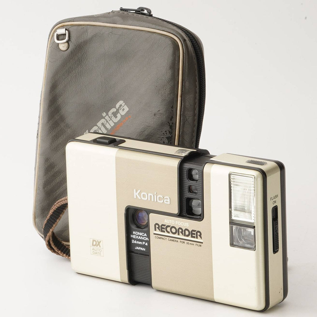 コニカ Konica Auto Focus Recorder レコーダー ゴールド Hexanon 24mm F4