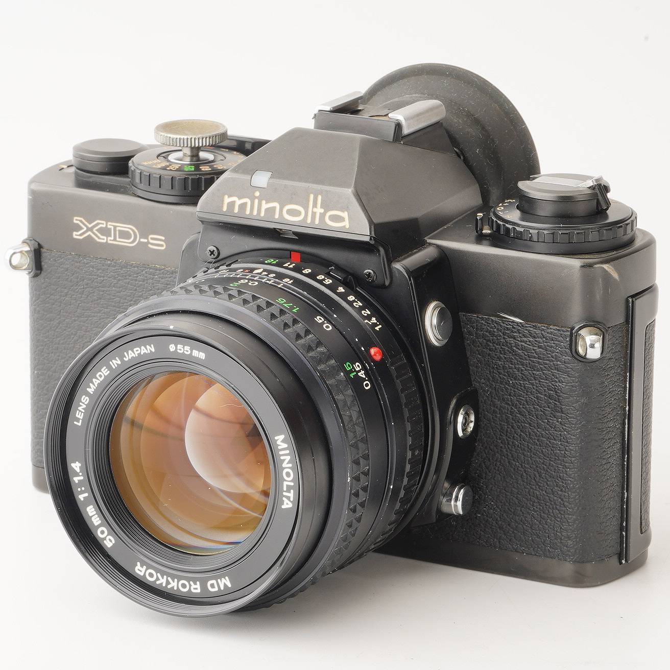 MINOLTA ミノルタ XD フィルムカメラ MD ROKKOR 50mm 1:1.4 レンズ