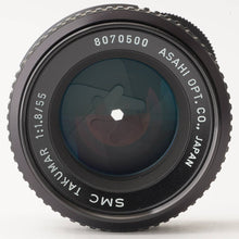 画像をギャラリービューアに読み込む, ペンタックス Pentax タクマー SMC Takumar 55mm f/1.8 M42マウント
