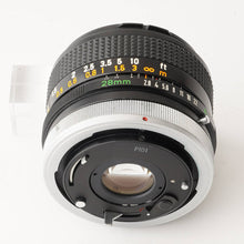 画像をギャラリービューアに読み込む, キヤノン Canon FD 28mm F2.8 S.C.
