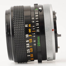 画像をギャラリービューアに読み込む, キヤノン Canon FD 28mm F2.8 S.C.
