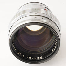 画像をギャラリービューアに読み込む, カールツァイス Carl Zeiss Zeiss-Opton Sonnar 50mm F1.5 レッド T Contax レンジファインダー用
