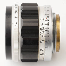 画像をギャラリービューアに読み込む, キヤノン Canon 50mm F1.4 ライカ L39 マウント
