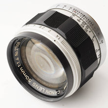 画像をギャラリービューアに読み込む, キヤノン Canon 50mm F1.4 ライカ L39 マウント
