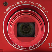 Load image into Gallery viewer, Nikon COOLPIX S6200 Brilliant Red 10x WIDE ZOOM
