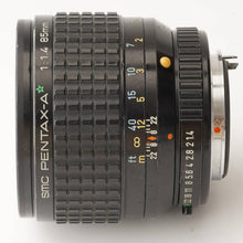 画像をギャラリービューアに読み込む, ペンタックス Pentax SMC PENTAX-A ☆ スター 85mm F1.4 Kマウント
