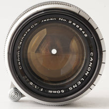 Load image into Gallery viewer, Canon 50mm f/1.8 L39 LTM
