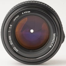 Load image into Gallery viewer, Minolta MD 50mm f/1.4 MD mount
