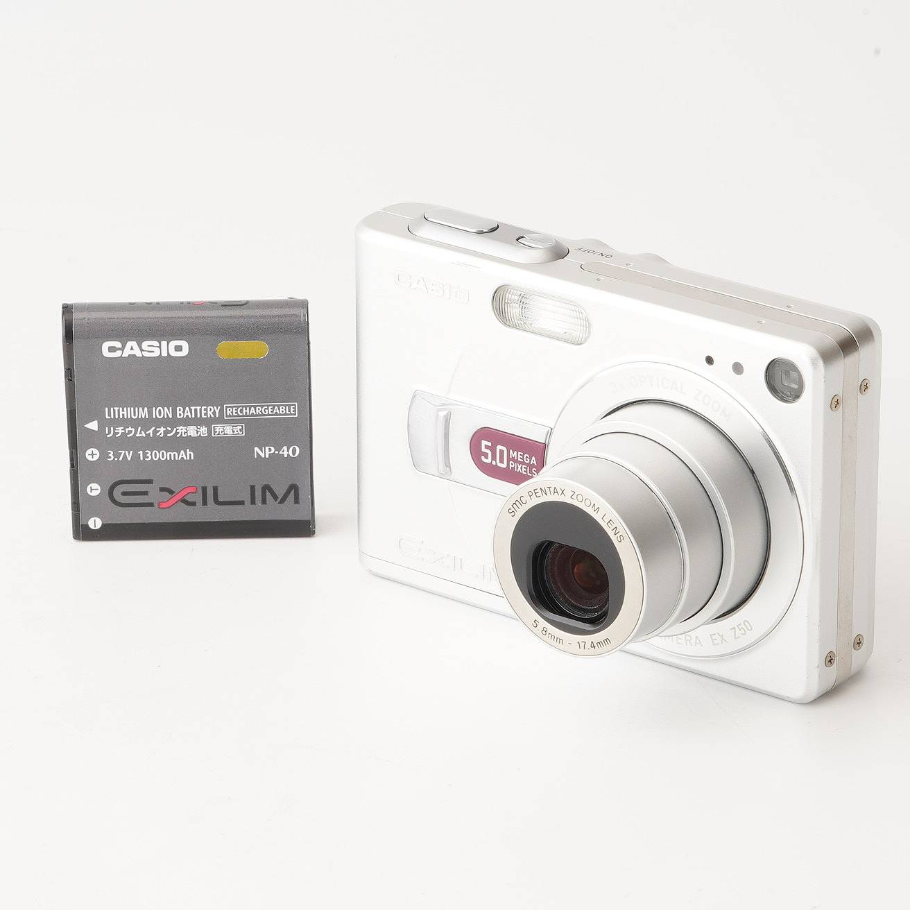 カシオ Casio EXILIM EX-Z50 シルバー 3X 光学ズーム – Natural Camera 