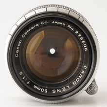Load image into Gallery viewer, Canon 50mm f/1.8 L39 LTM
