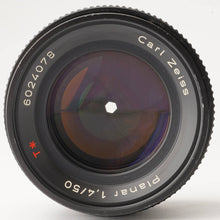 Load image into Gallery viewer, Contax Carl Zeiss Planar 50mm f/1.4 T* AEJ C/Y Mount
