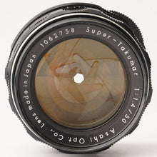画像をギャラリービューアに読み込む, ペンタックス Pentax Asahi スーパータクマー Super Takumar 50mm F1.4 前期型 8枚玉 M42 マウント
