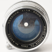 Load image into Gallery viewer, Canon Serenar 50mm f/1.8 L39 LTM Silver
