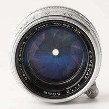 Load image into Gallery viewer, Canon Serenar 50mm f/1.8 L39 LTM Silver
