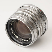 画像をギャラリービューアに読み込む, ニコン Nippon Kogaku Japan NIKKOR-H C 5cm 50mm F2 ライカ L39マウント
