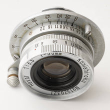 Load image into Gallery viewer, Konica Konishiroku Hexar 50mm f/3.5 L39 LTM
