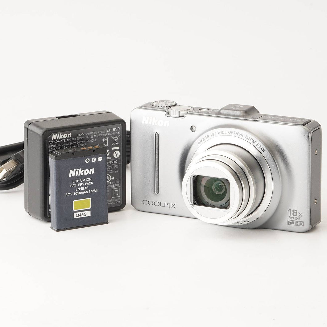 ニコン Nikon COOLPIX S9300 シルバー 18x 光学ズーム – Natural